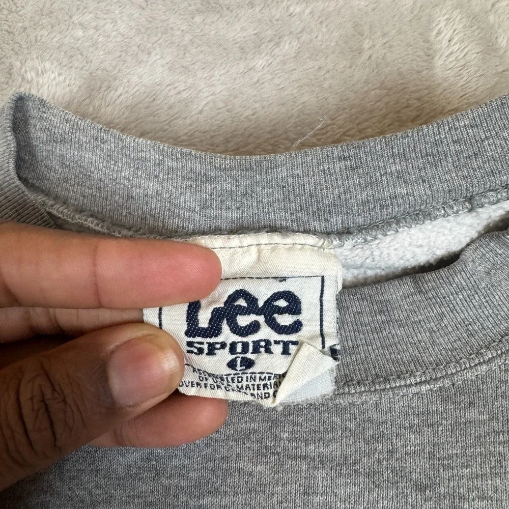 Vintage Lee Indianapolis Colts NFL Sweatshirt‎ Mens L Gray Preowned Flaws Stain